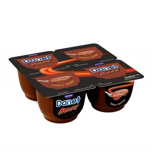 Natilla Mars con chocolate y caramelo - 4x115g
