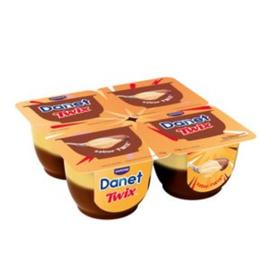 Natillas Twix con chocolate, caramelo y sabor a galleta