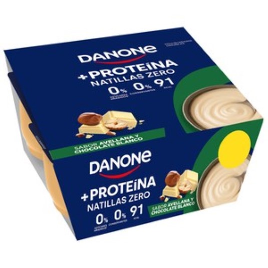 Natilla + proteína sabor avellena y chocolate blanco