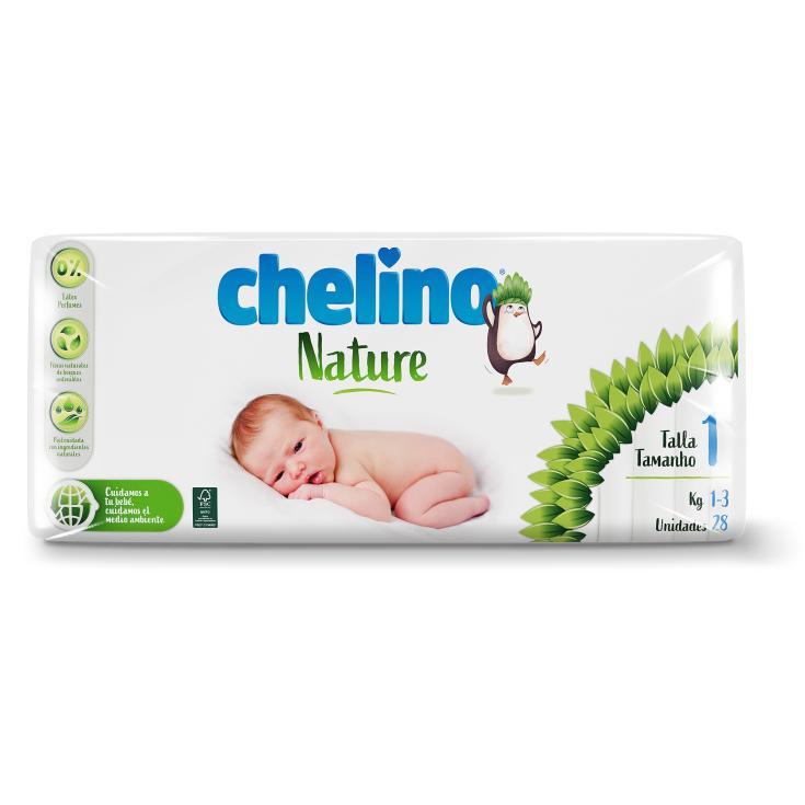 Pañal bebe Chelino Nature Talla 4 9-15Kg 34 unidades