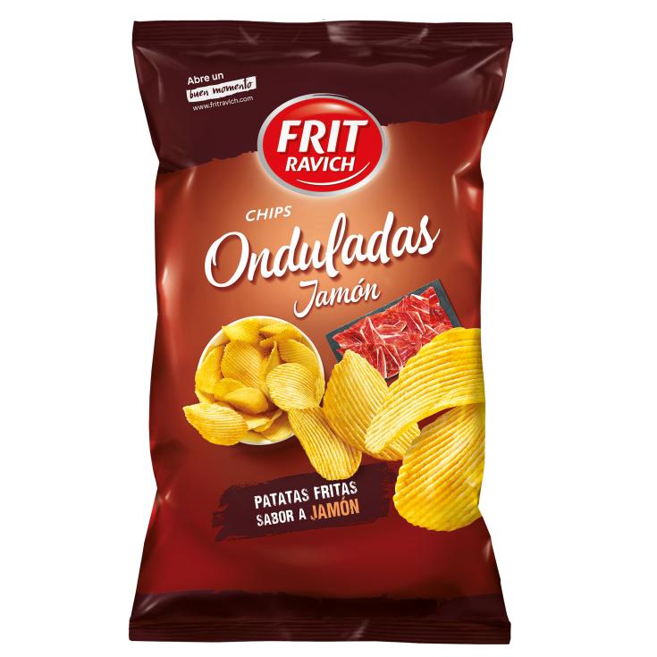 Chips onduladas jamón - Frit Ravich - 160g