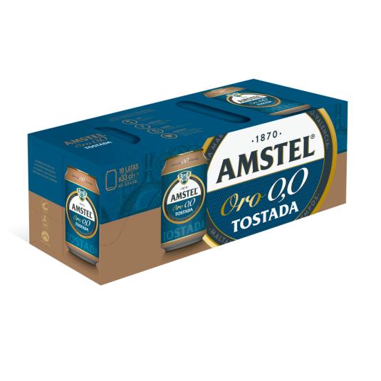 Cerveza tostada 0.% Oro - Amstel - 10x33cl
