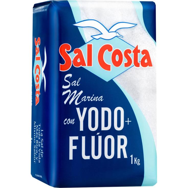 Sal marina con yodo y flúor Sal Costa - 1kg