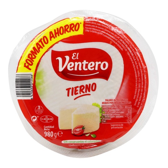 Queso tierno El Ventero - 980gr