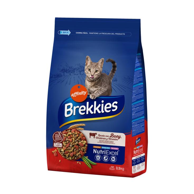 Pienso para Gato Adulto de Buey - Brekkies - 3,5kg
