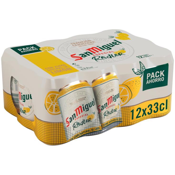 Cerveza con limón Radler San Miguel - 12x33cl