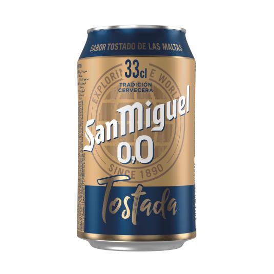 Cerveza 0,0% tostada San Miguel - 33cl