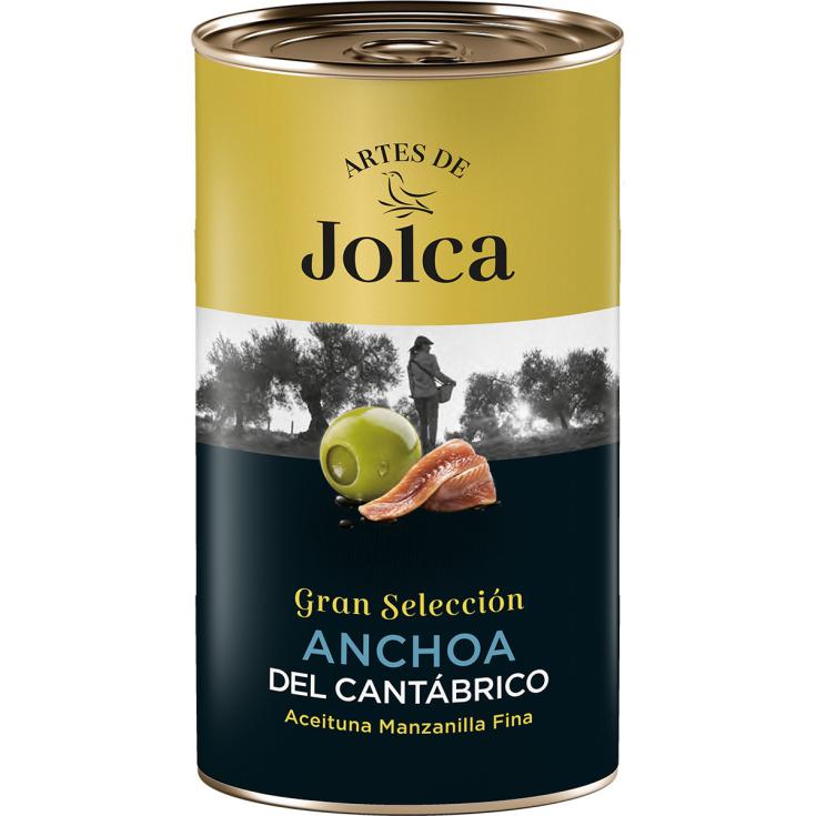 Aceitunas Manzanilla con Anchoa Cantábrico - Jolca - 150g Aceitunas Manzanilla con Anchoa Cantábrico - Jolca - 150g