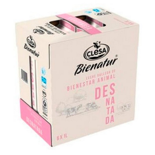 Leche entera Gallega Bienatur - Clesa - 6x1l