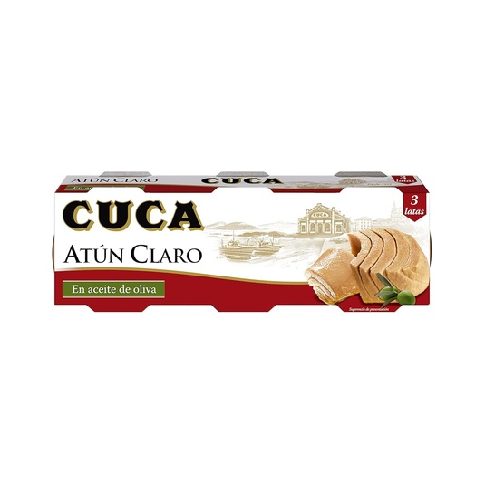 Atún claro al natural cuca pack de 3 x 67g