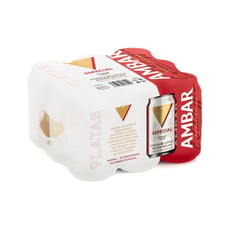 Cerveza rubia especial - Ambar - 9x33cl Cerveza rubia especial - Ambar - 9x33cl