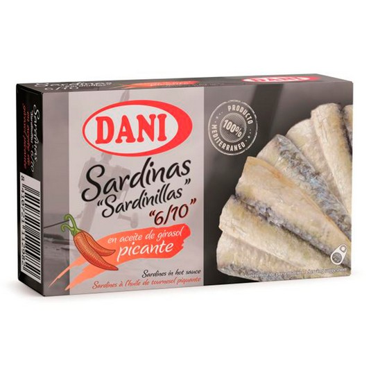 Sardinillas en Aceite Girasol Picante Dani - 65g