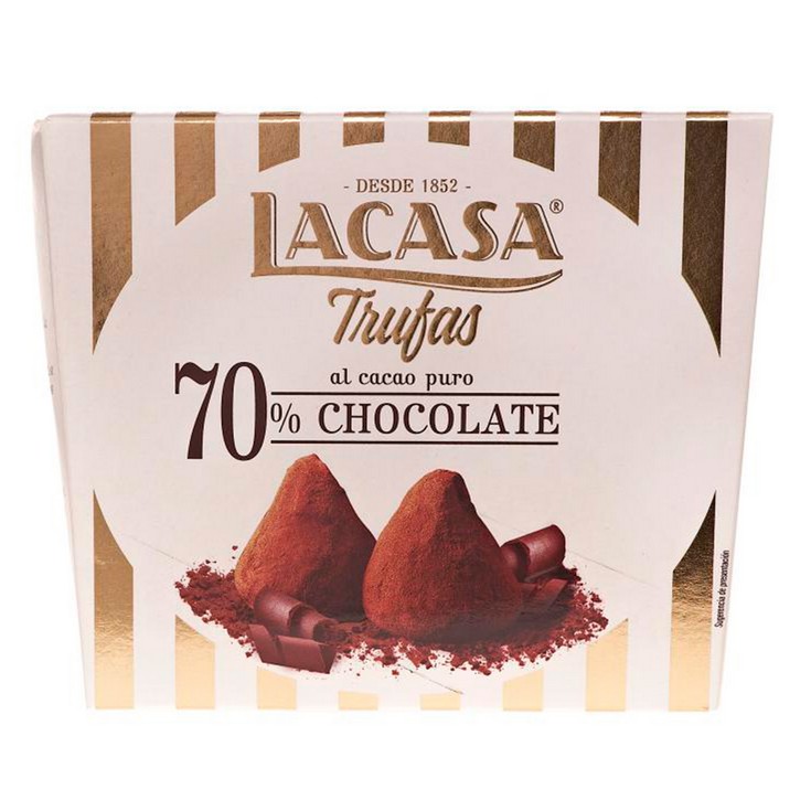 Trufas al cacao puro 70% chocolate 200g Trufas al cacao puro 70% chocolate 200g
