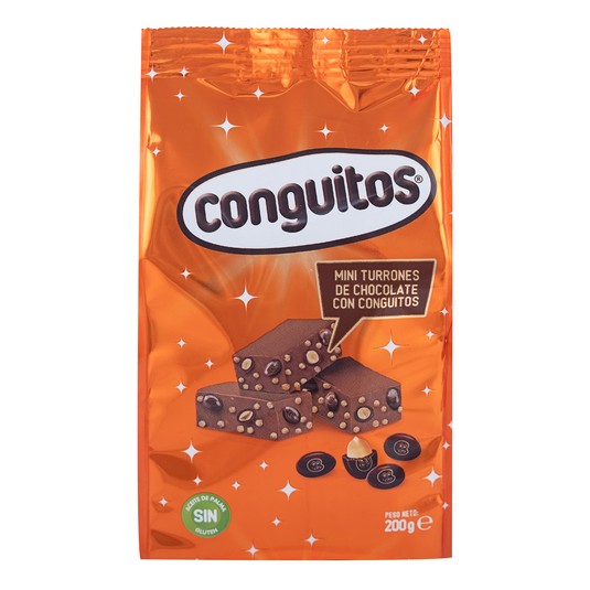 Mini turrón de chocolate - Conguitos - 200g