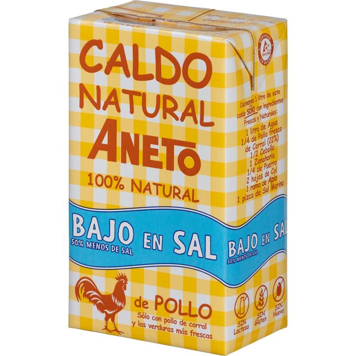 Caldo natural de pollo bajo sal 1l