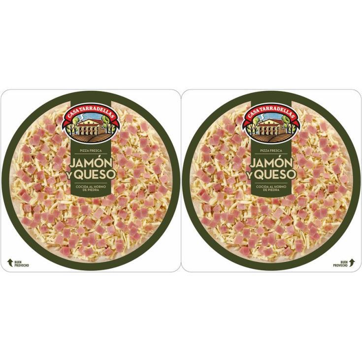 Pizza Jamón y Queso 2x220g