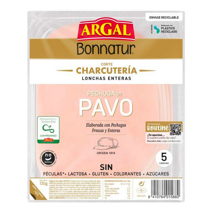 Pechuga de pavo 130g