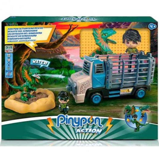 Rescate del Dinosaurio Pinypon Action