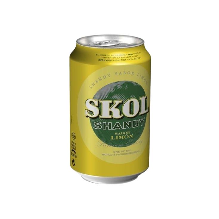 Cerveza sabor limón Skol Shandy - 33cl