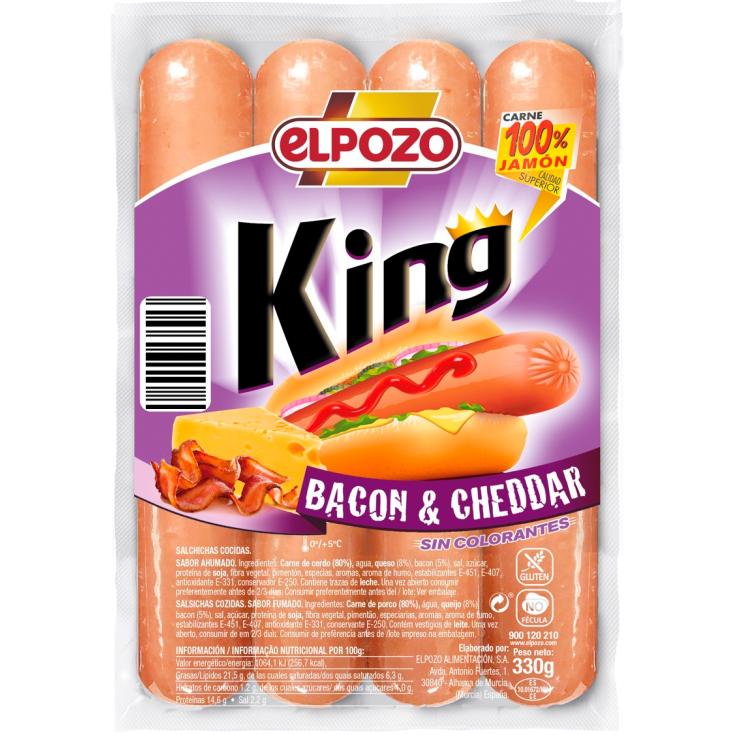 Salchichas bacon El Pozo King - 330g