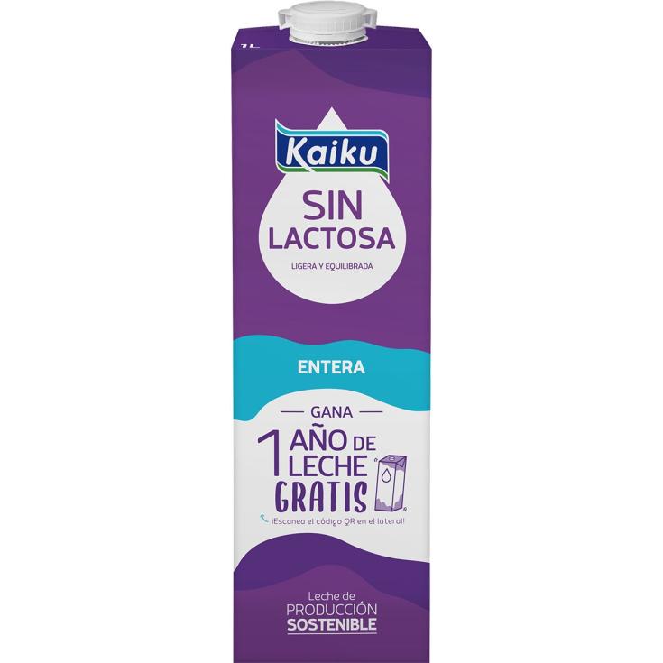 Leche Entera Sin Lactosa - Kaiku - 1l