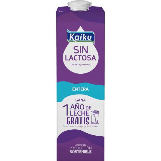 Leche Entera Sin Lactosa - Kaiku - 1l