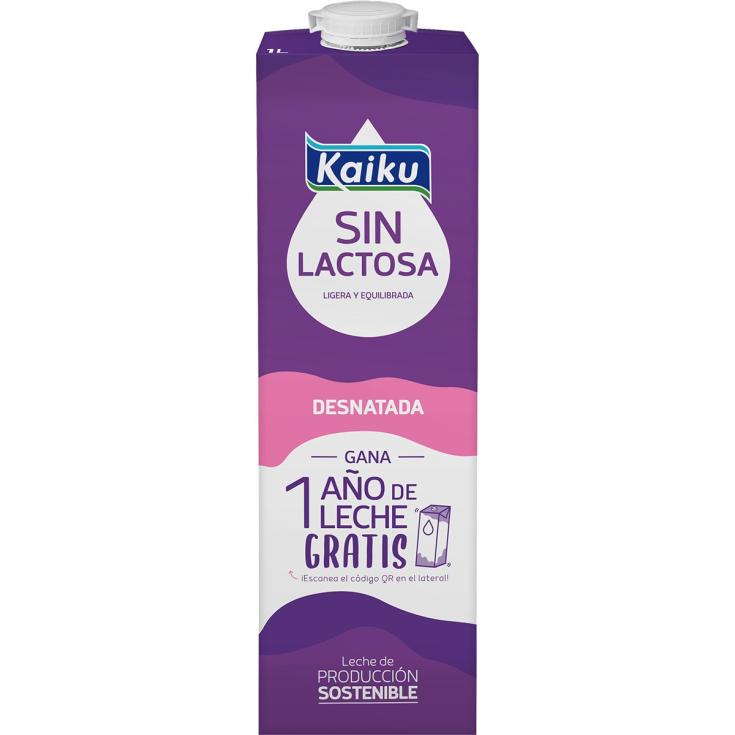 Leche Desnatada Sin Lactosa - Kaiku - 1l