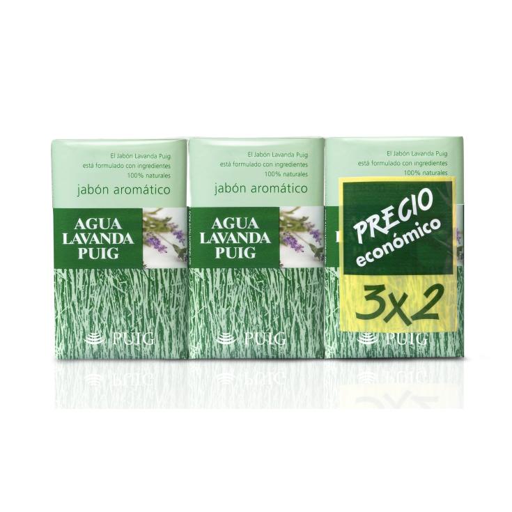 Jabón aromático Agua Lavanda Puig - 3x125g