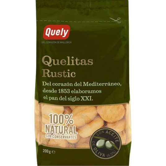 Galletitas Rustic elaboradas con aceite de oliva - 200g