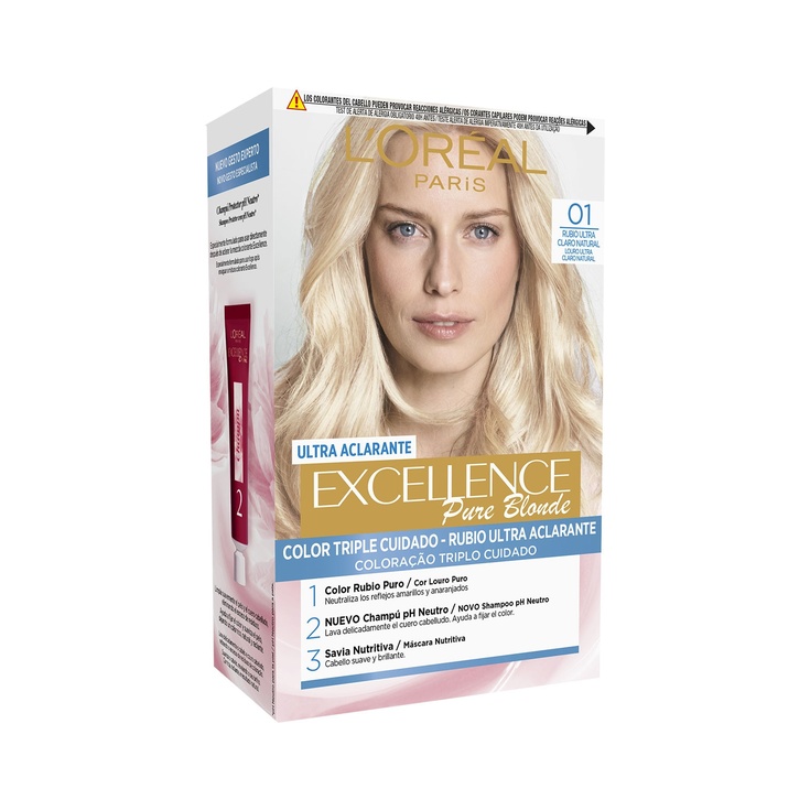 Pure Blonde tinte permanente Rubio Ultra Claro Natural nº 01