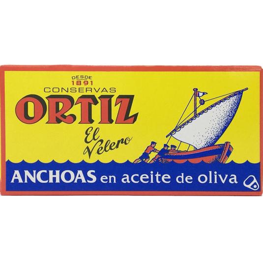 Filetes de anchoa aceite oliva - Ortiz - 29g