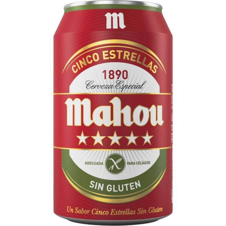 Cerveza Sin Gluten 5 Estrellas - Mahou - 33cl