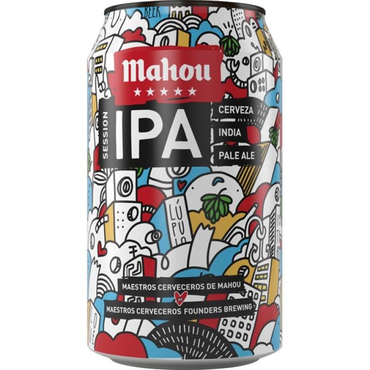 Cerveza rubia variedad Session IPA - Mahou - 33cl