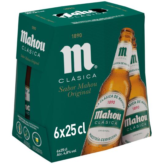 Cerveza Clásica - Mahou - 6x25cl