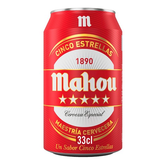 Cerveza 5 Estrellas - Mahou - 33cl