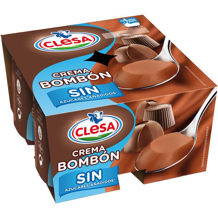 Crema de Bombón S/Azúcar Añadid 4x125g