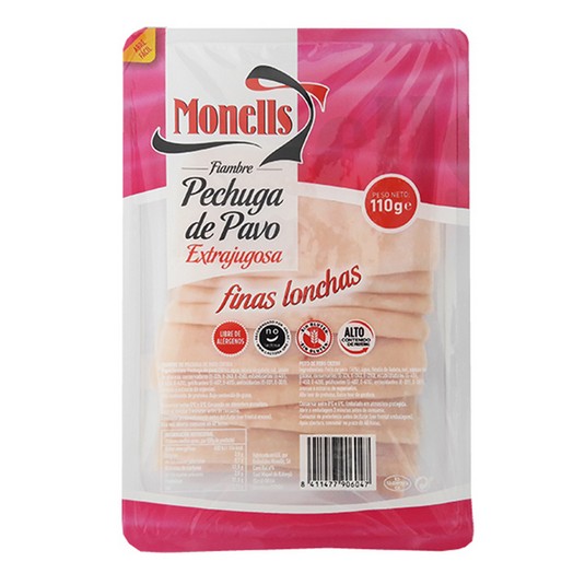 Pechuga Pavo Finas Lonchas 110g