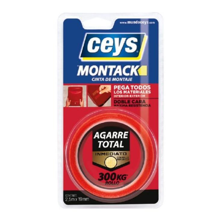 Ceys Montack A.T. Inmediato Cinta Blister 2,5M X 19Mm