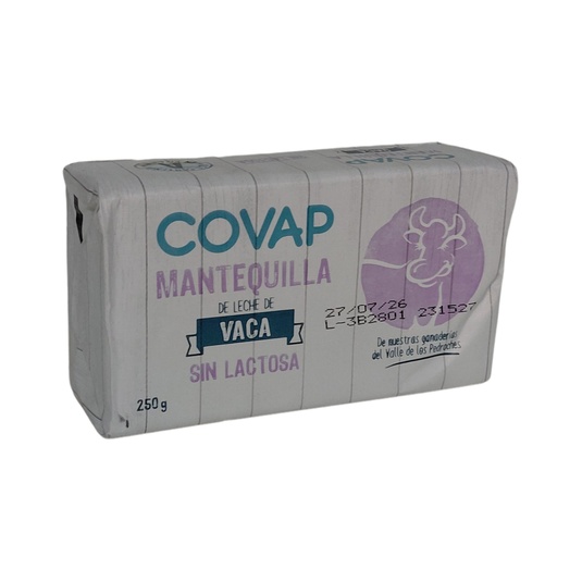MANTEQUILLA DE LECHE DE VACA SIN LACTOSA