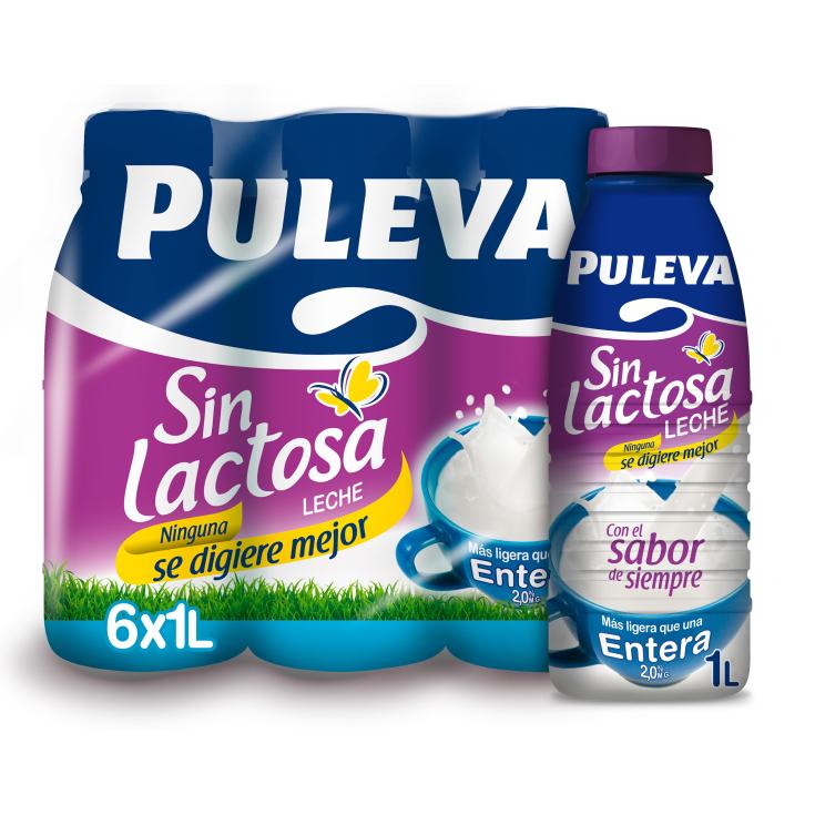 Leche entera sin lactosa Mañanas Ligeras 6x1l