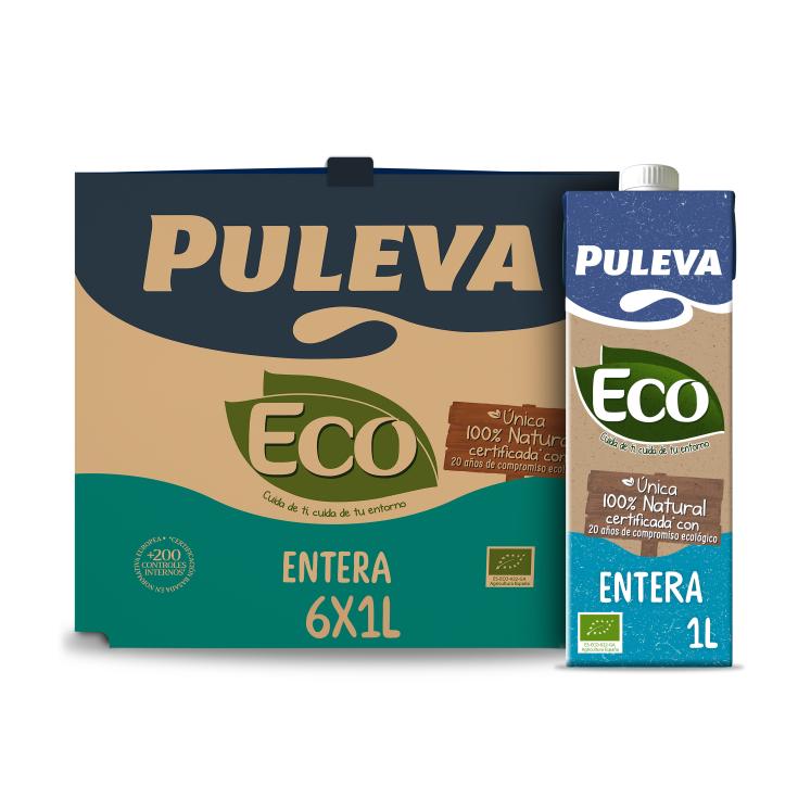 Leche entera Ecológica 6x1l