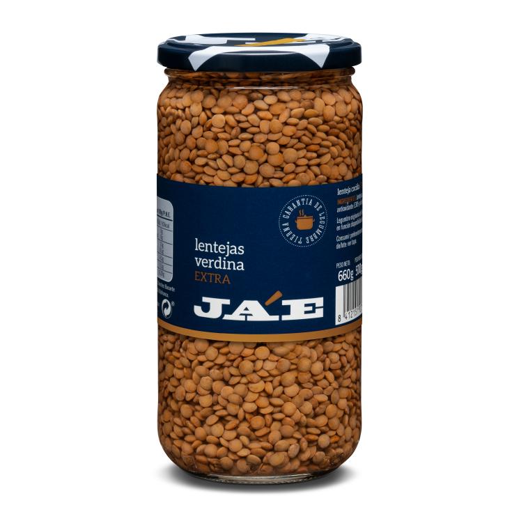 Lentejas cocidas frasco 660g