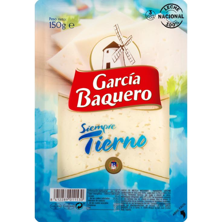 Queso lonchas tierno - García Baquero - 150g Queso lonchas tierno - García Baquero - 150g
