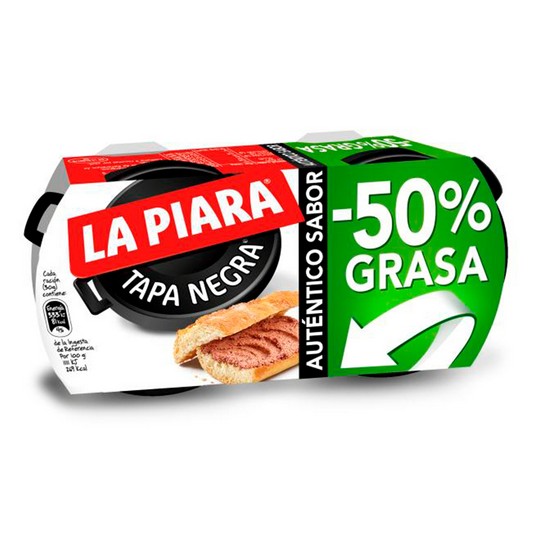 Paté Tapa Negra 50% grasa 2x75g