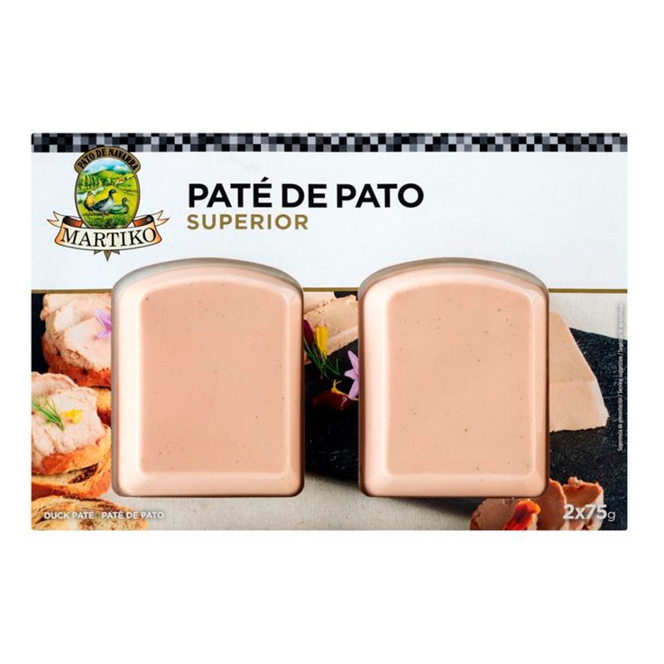 Paté de pato superior 2x75g