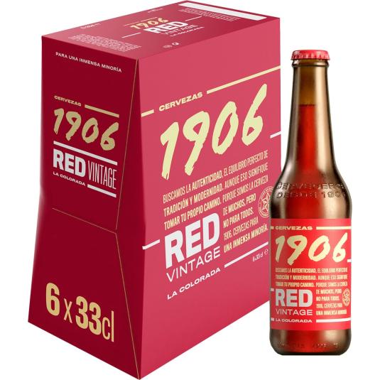 Cerveza red vintage 1906 - 6x33cl