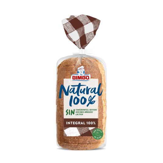 Pan de Molde Natural 100% integral - 360g