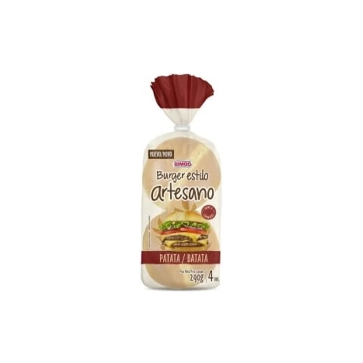 Pan Burger Artesano Patata Bimbo 4 uds