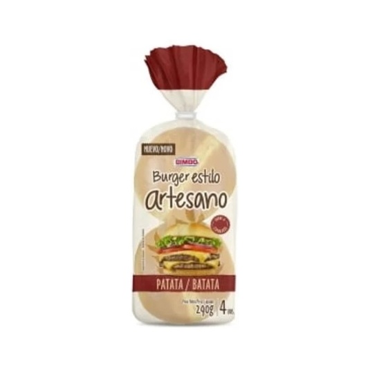 Pan Burger Artesano Patata Bimbo 4 uds