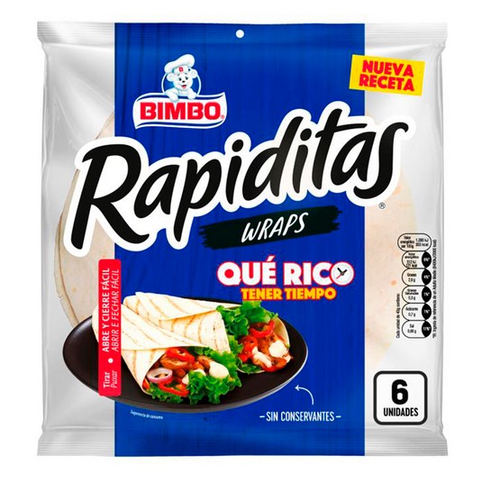 Tortillas de harina de trigo 250g